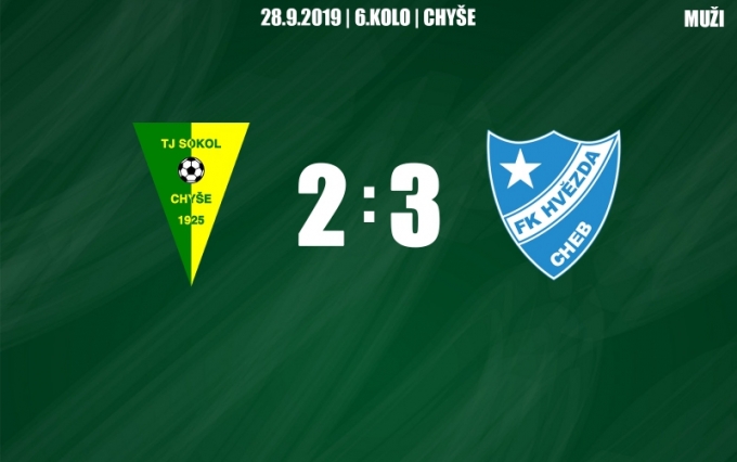 Muži prohráli FK Hvězda Cheb B 2:3.